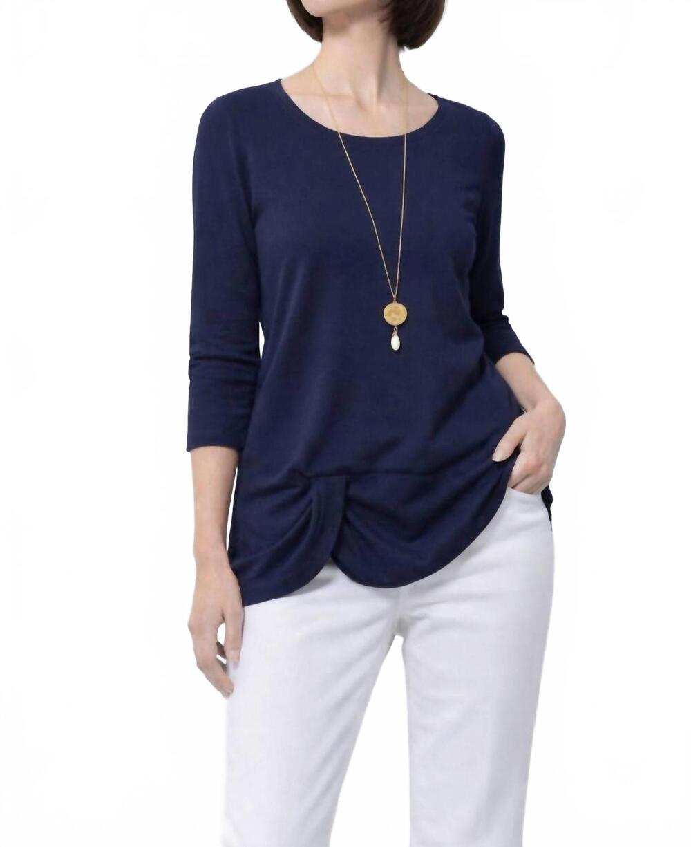 NEW E.L.I. faro knot tunic in navy